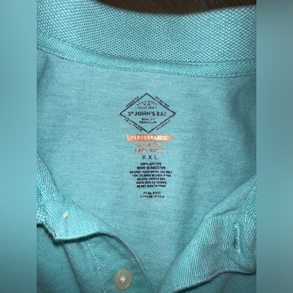 St. John's Bay Men's Cotton Polo Shirt - Size XXL - Picture 5 of 7